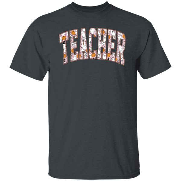 Trendy Halloween Fall T-Shirt – Perfect for Spooky Teachers!