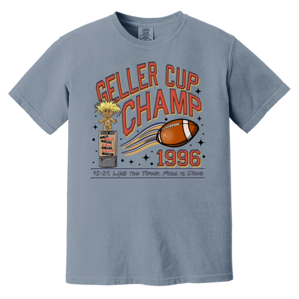 Friends Geller Cup Champion Comfort Colors T-Shirt – Perfect for Thanksgiving and Football Season!