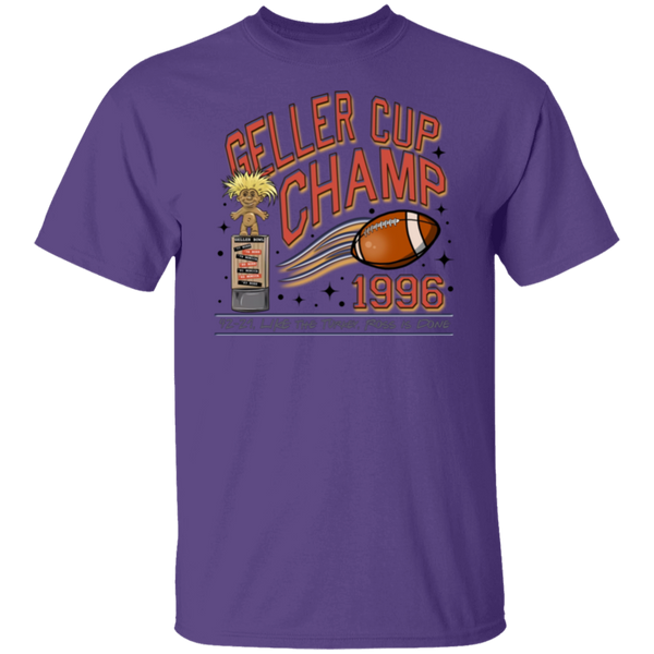 Friends Geller Cup Champion Gildan T-Shirt – Perfect for Thanksgiving and Football Season!