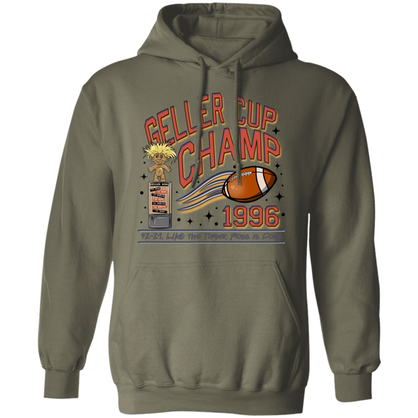 Friends Geller Cup Champion Gildan Hoodie – Perfect for Thanksgiving and Football Season!