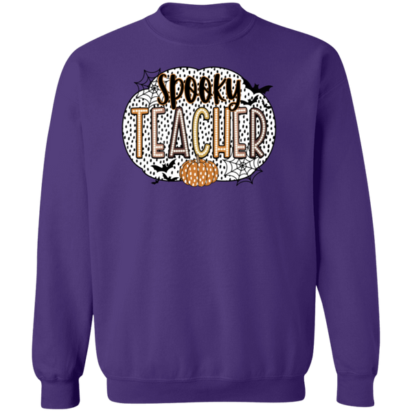 Spooky Teacher Crewneck Sweatshirt – Perfect for Fall Fun in the Classroom