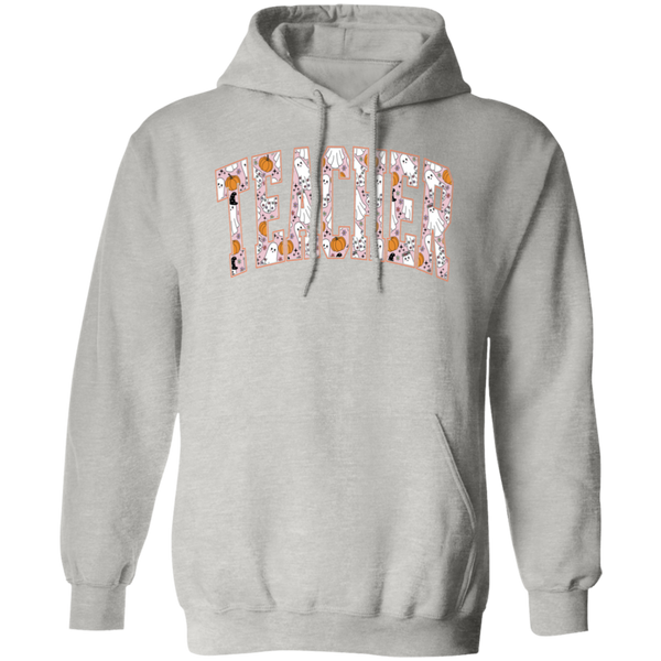 Trendy Halloween Fall Hoodie – Perfect for Spooky Teachers!