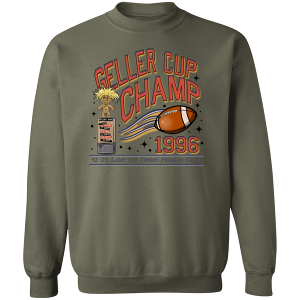 Friends Geller Cup Champion Gildan Pullover Sweatshirt – Cozy Throwback for Thanksgiving and Football Season!