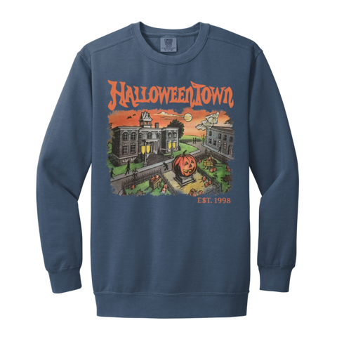 Vintage Halloweentown Crewneck Sweatshirt – Retro Comfort Colors Pullover