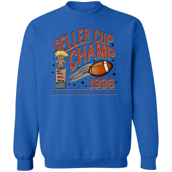 Friends Geller Cup Champion Gildan Pullover Sweatshirt – Cozy Throwback for Thanksgiving and Football Season!