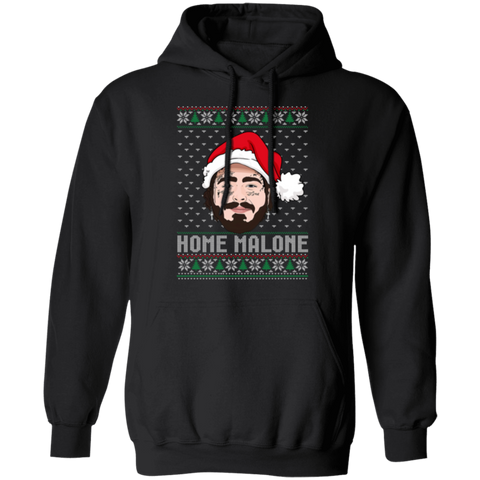 Home Malone Gildan Hoodie – Post Malone & Home Alone Inspired Ugly Christmas Sweater