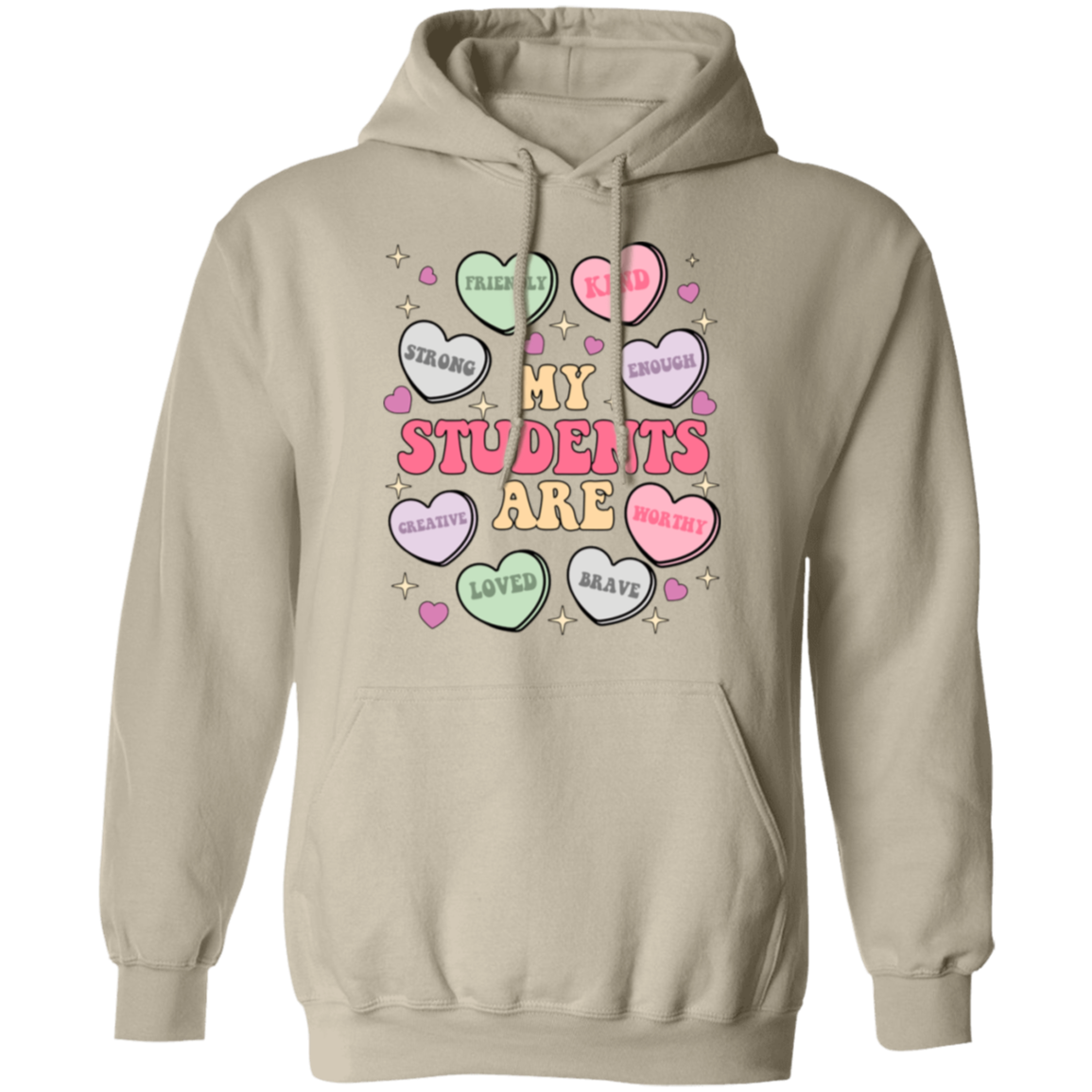 My Students Are My Valentine Hoodie – Gildan Pullover | Teacher Valentine’s Day Apparel | Cozy & Festive Gift