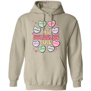 My Students Are My Valentine Hoodie – Gildan Pullover | Teacher Valentine’s Day Apparel | Cozy & Festive Gift