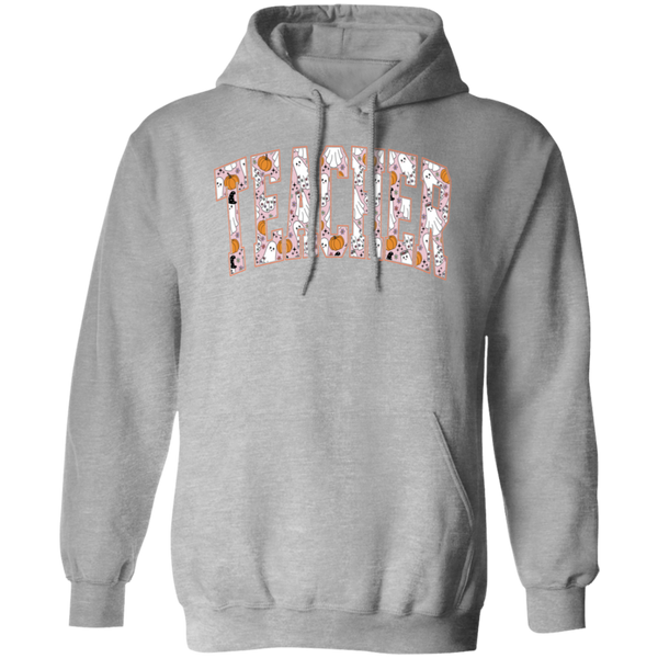 Trendy Halloween Fall Hoodie – Perfect for Spooky Teachers!