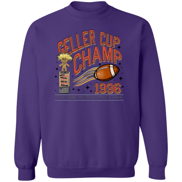 Friends Geller Cup Champion Gildan Pullover Sweatshirt – Cozy Throwback for Thanksgiving and Football Season!