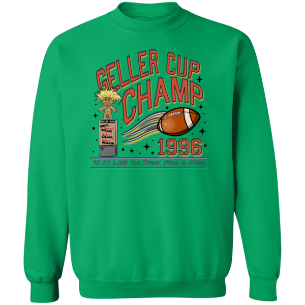 Friends Geller Cup Champion Gildan Pullover Sweatshirt – Cozy Throwback for Thanksgiving and Football Season!