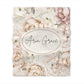 Floral design with personalized name in the center