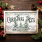 Personalized Rustic Christmas Tree Canvas – Custom Farm Fresh Holiday Decor