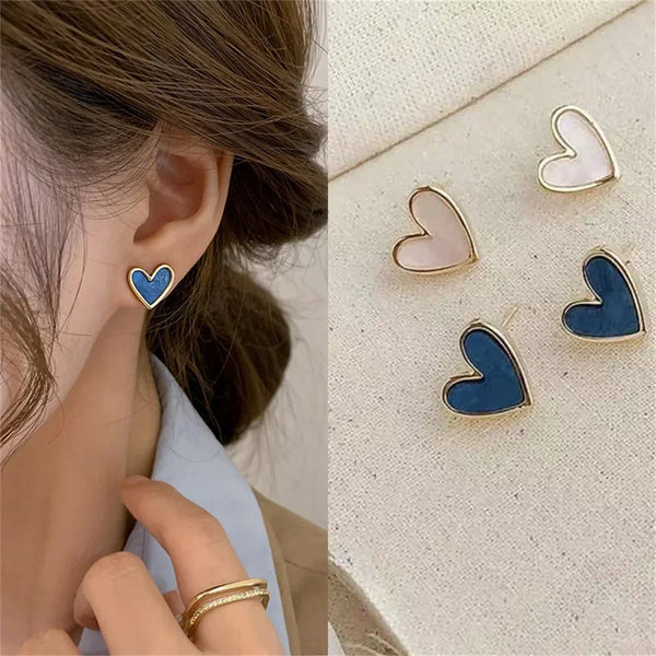 Heart Zircon Earrings | Vintage Green & Gold Earrings | Elegant Women's Jewelry