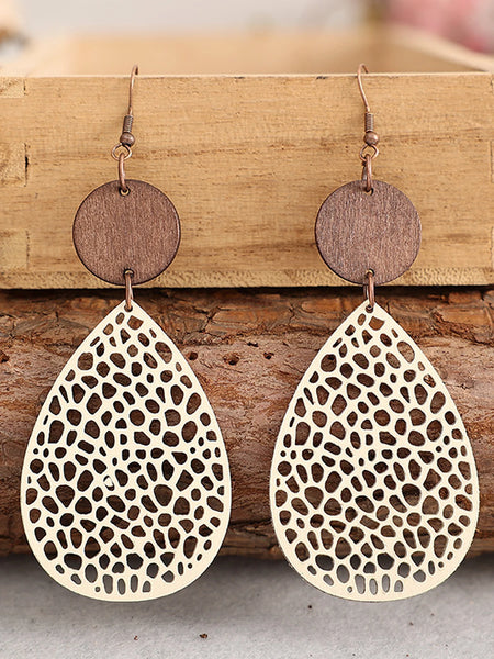 Faux Leather Bohemian Drop Earrings | Vintage Style | Women's Holiday Gift