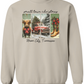 Vintage Small Town Christmas Gildan Sweatshirt – Personalized City & State Holiday Rustic Country Design