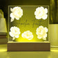 Personalized Peony Name LED Night Light for Nursery | Custom Floral Acrylic Sign for Baby Girl Room Décor