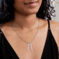Personalized Vertical Name Necklace - Custom Jewelry Gift for Moms | Holiday, Birthday, Anniversary, Christmas