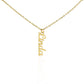 Personalized Vertical Name Necklace - Custom Jewelry Gift for Moms | Holiday, Birthday, Anniversary, Christmas