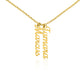 Personalized Vertical Name Necklace - Custom Jewelry Gift for Moms | Holiday, Birthday, Anniversary, Christmas