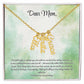 Personalized Vertical Name Necklace - Custom Jewelry Gift for Moms | Holiday, Birthday, Anniversary, Christmas