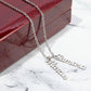 Personalized Vertical Name Necklace - Custom Jewelry Gift for Moms | Holiday, Birthday, Anniversary, Christmas