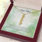 Personalized Vertical Name Necklace - Custom Jewelry Gift for Moms | Holiday, Birthday, Anniversary, Christmas