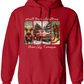 Vintage Small Town Christmas Gildan Hoodie – Personalized City & State Holiday Rustic Country Design