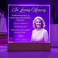 Personalized Memorial Acrylic Light – In Loving Memory Gift, Custom Photo Remembrance Lamp, Bereavement Sympathy Gift for Loss of Mom or Loved One