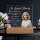 Personalized Memorial Acrylic Light – In Loving Memory Gift, Custom Photo Remembrance Lamp, Bereavement Sympathy Gift for Loss of Mom or Loved One