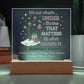 Personalized Charlie Brown Christmas Acrylic Light – Custom Family Name Holiday Gift – “It’s Not What’s Under the Tree” LED Lamp
