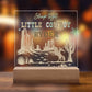 Sleep Tight Little Cowboy Personalized Acrylic Night Light – Custom Western Nursery Decor – Cowboy Bedroom Gift for Boys