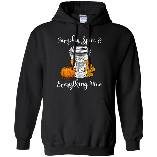 Pumpkin Spice and Everything Nice Hoodie Sweatshirt Black