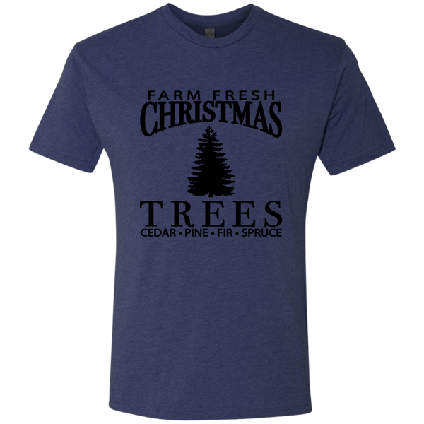 Farm Fresh Christmas Trees Triblend T-Shirt – Festive & Cozy for the Holidays!