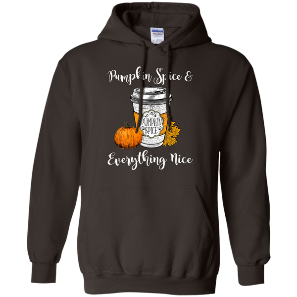 Pumpkin Spice and Everything Nice Hoodie Sweatshirt Brown