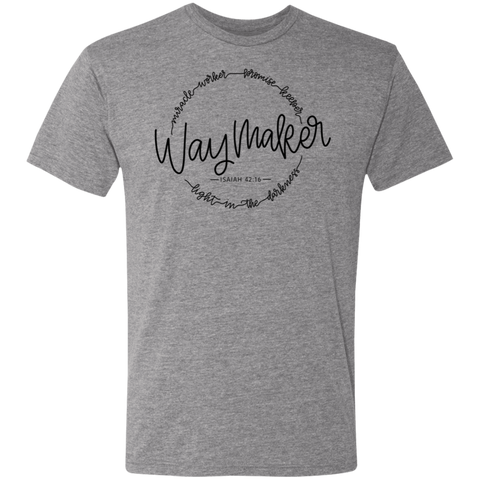 Waymaker Isaiah 42:16 Triblend Tee – Soft, Inspiring, and Stylish