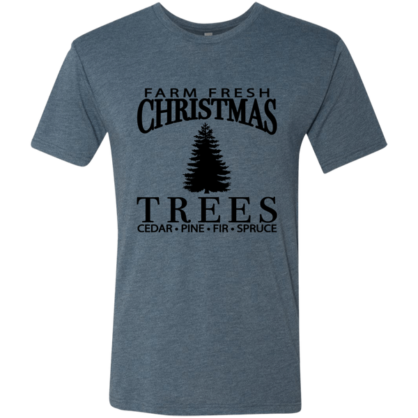 Farm Fresh Christmas Trees Triblend T-Shirt – Festive & Cozy for the Holidays!